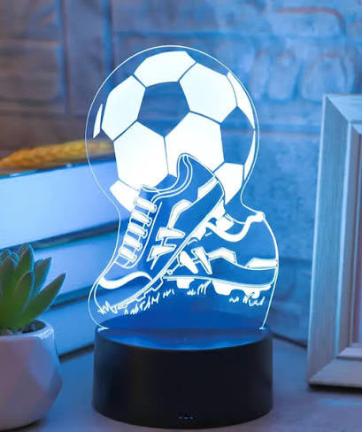 3D LED Football and Boots Night Light