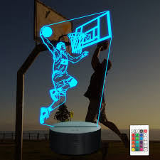 3D LED Basketball Dunk Night Light