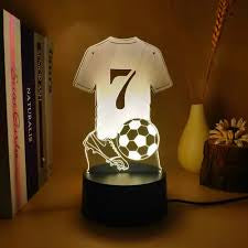 3D LED Football Shirt Night Light